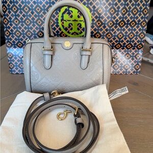 Tory Burch Light Gray Mini Bag cross body